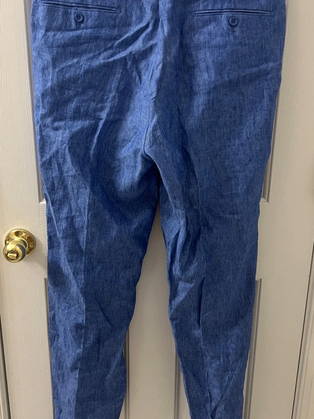 INSERCH Mens Blue 100% Linen Pants Size 36